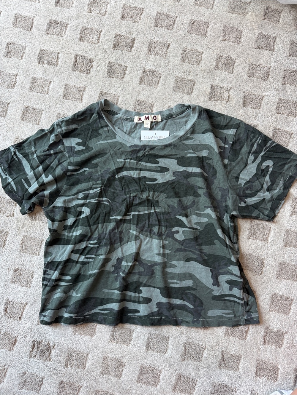 AMO Green Camo Short-Sleeve Tee